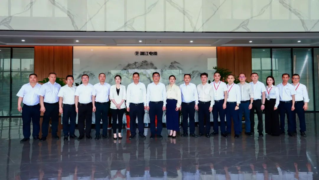 揭陽市委常委，揭西縣委書記劉端雄等領導一行參觀考察湘江電纜